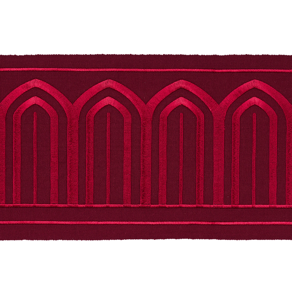 ARCHES EMBROIDERED TAPE WIDE | Red