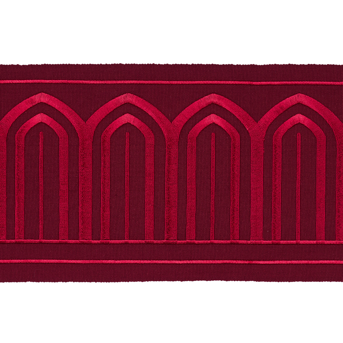 ARCHES EMBROIDERED TAPE WIDE | Red