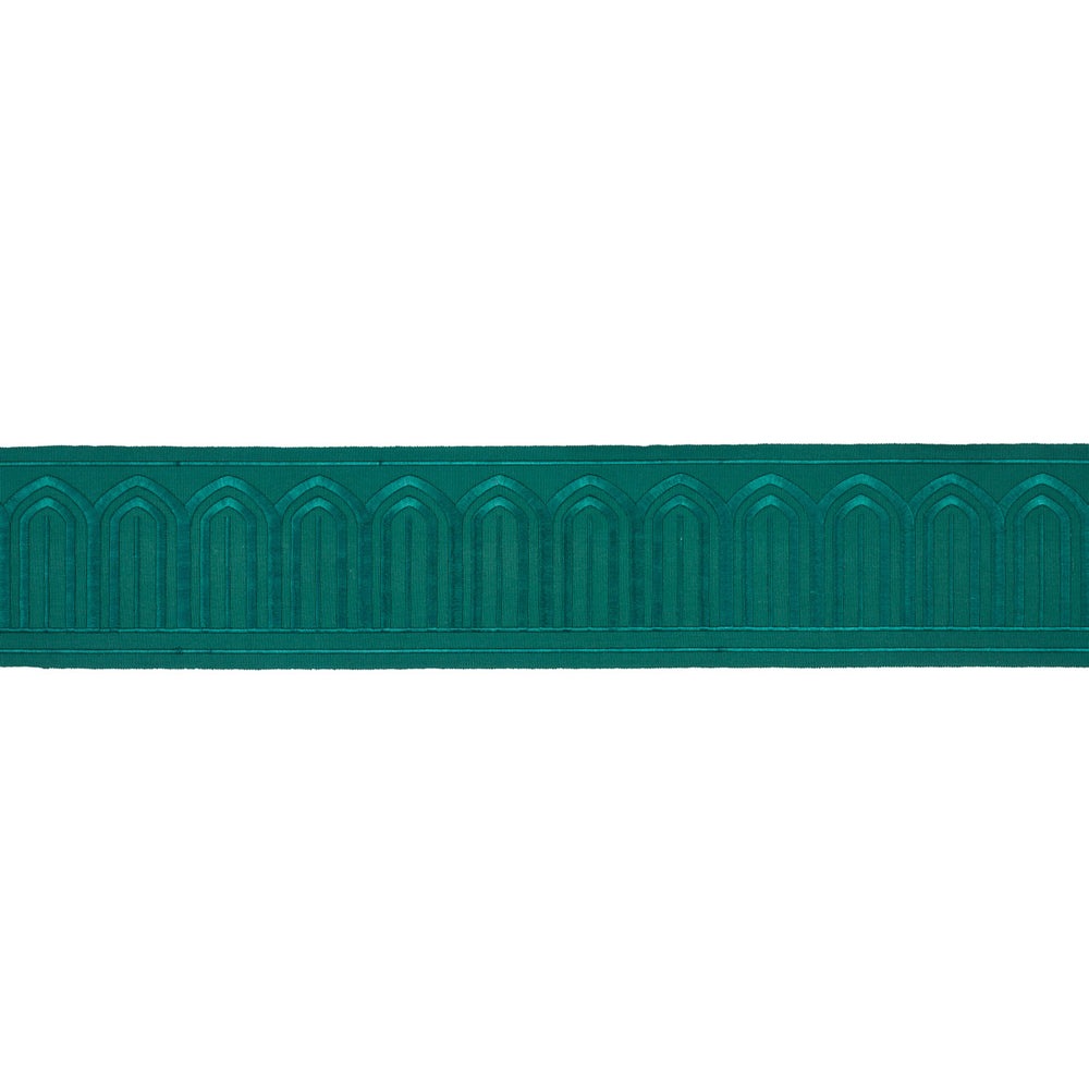 ARCHES EMBROIDERED TAPE WIDE | Emerald