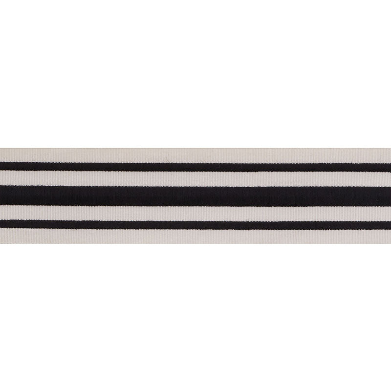 MILITARY STRIPE  TAPE | BLACK ON IVORY