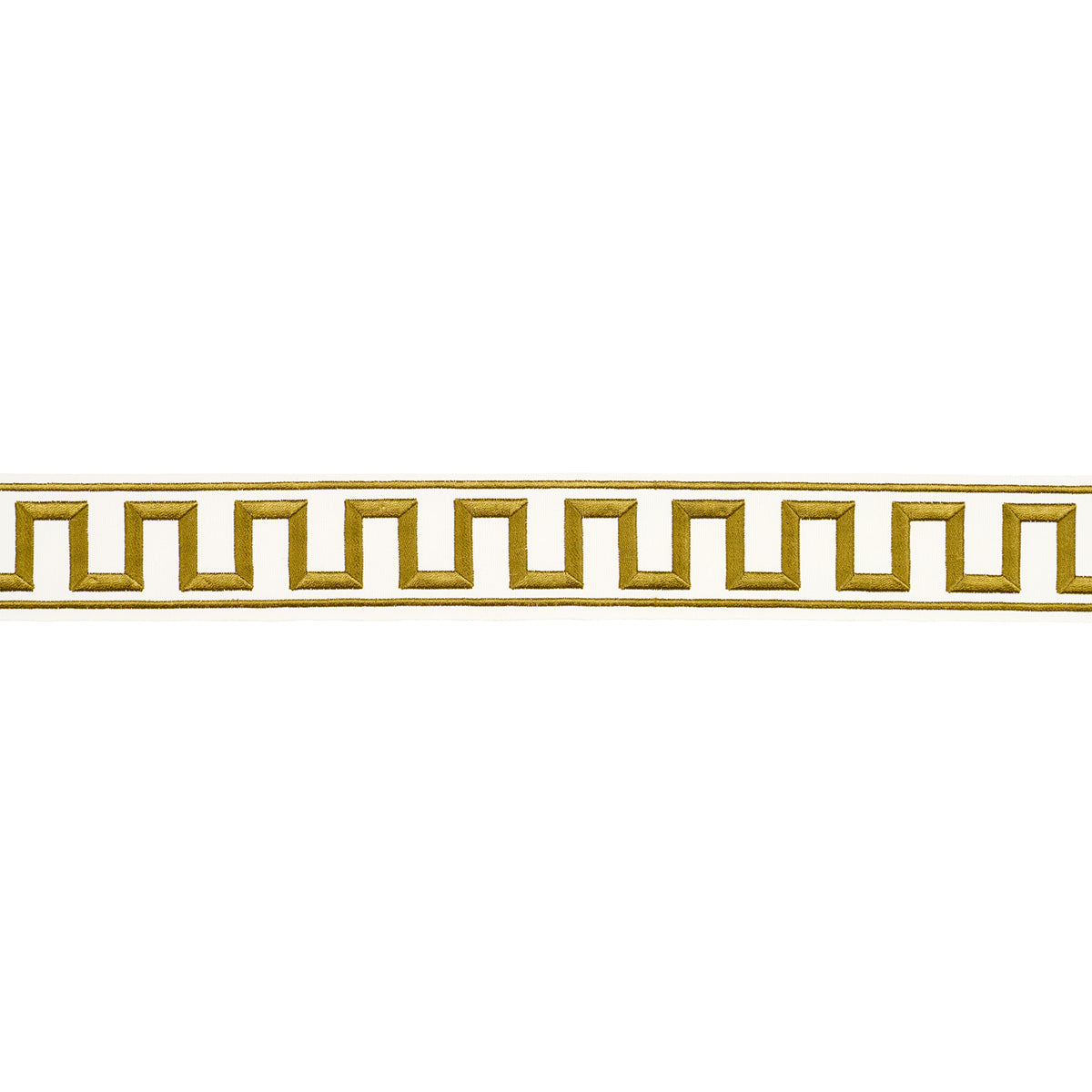 GREEK KEY EMBROIDERED TAPE | Gold