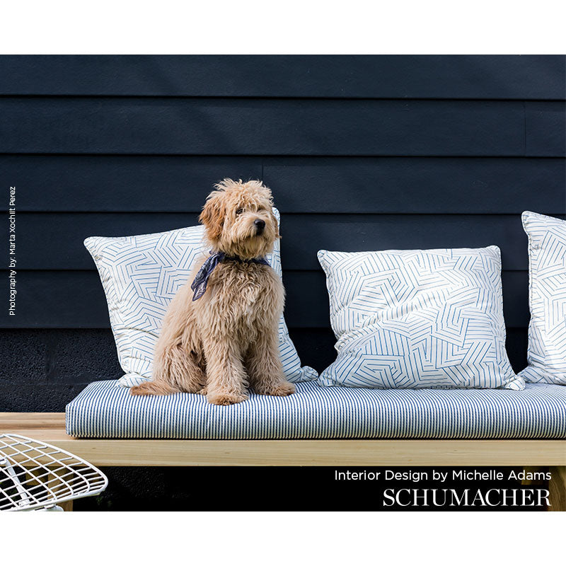 Stitched Stripe Indoor/outdoor | Blue