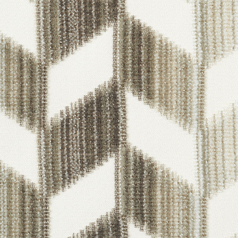 CHEVRON STRIÉ VELVET | STONE