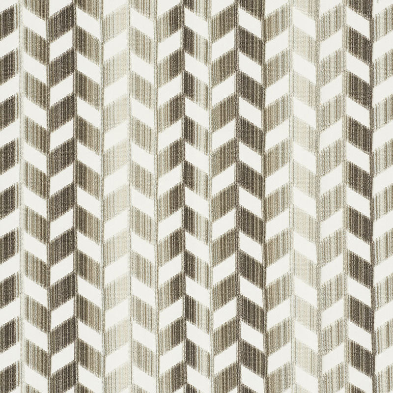 CHEVRON STRIÉ VELVET | STONE