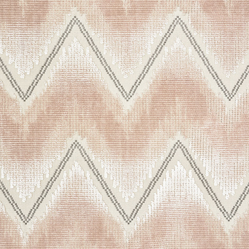 CHEVRON VELVET | Blush