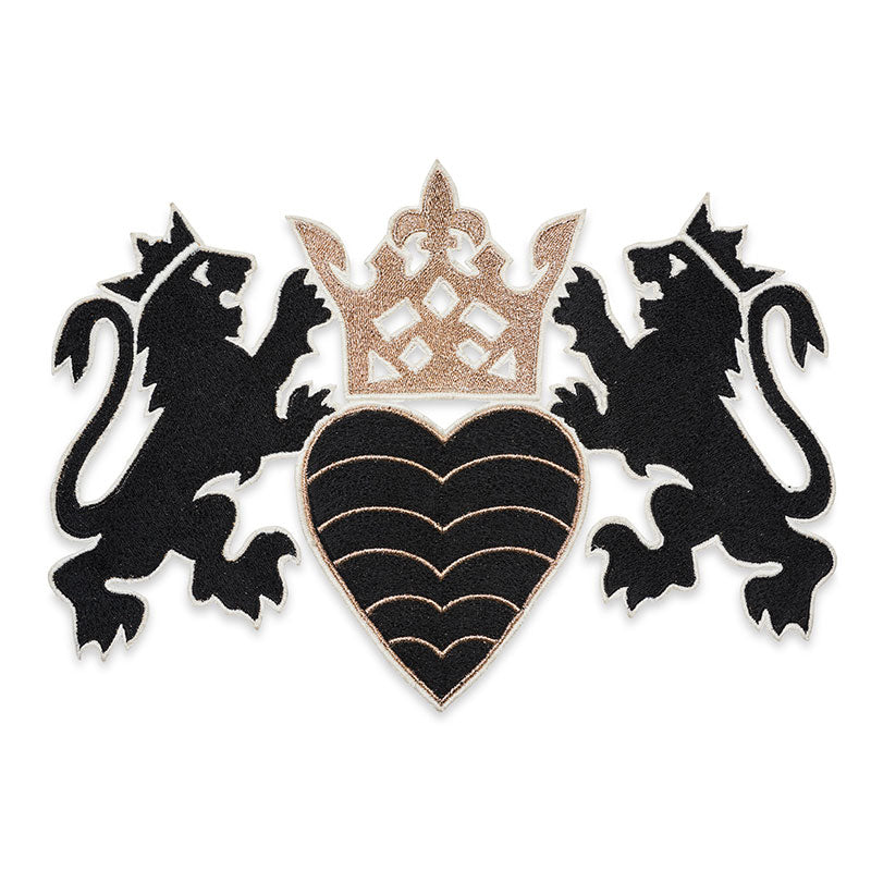 LIONHEART APPLIQUÉ | BLACK & GOLD