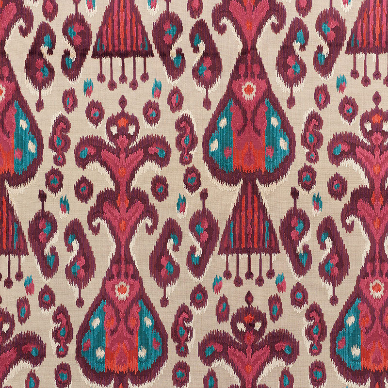 TABRIZ IKAT VELVET | AUBERGINE