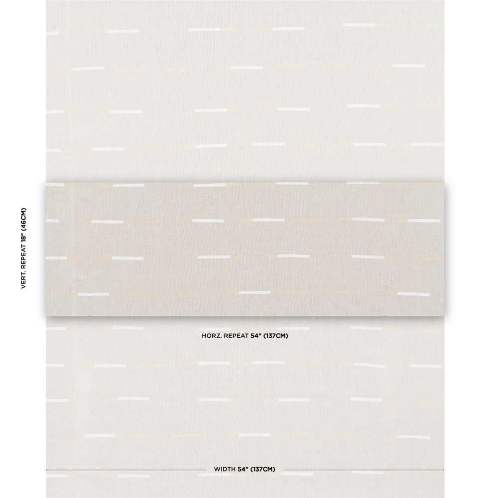 OVERLAPPING DASHES HAND-BLOCK PRINT | Buff