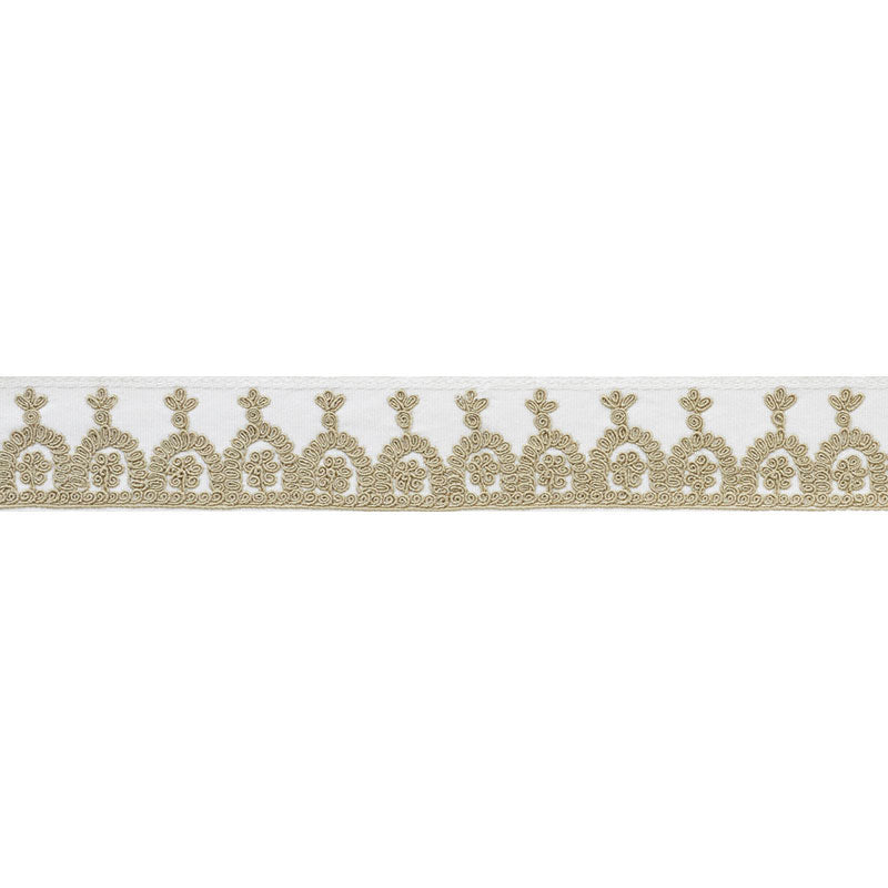 Noelia Embroidered Tape | Ivory