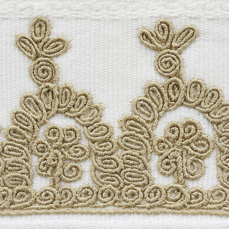 Noelia Embroidered Tape | Ivory