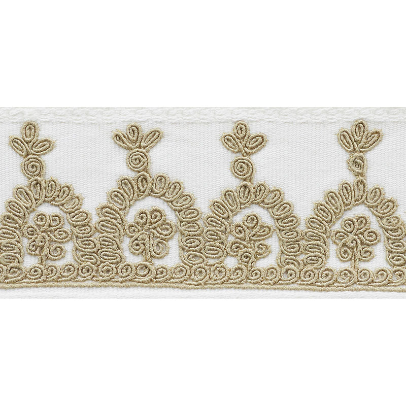 Noelia Embroidered Tape | Ivory