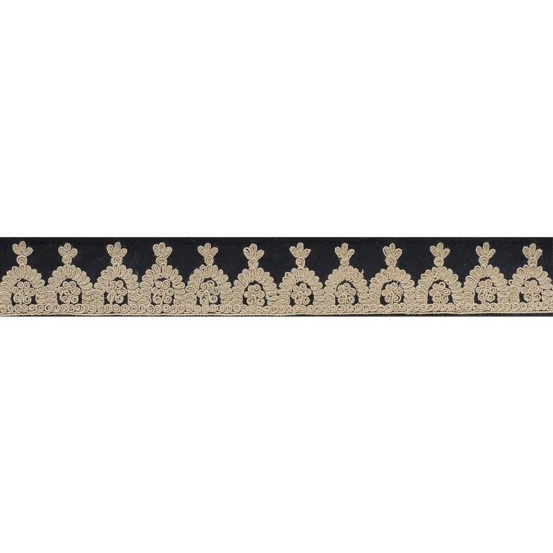 Noelia Embroidered Tape | Onyx