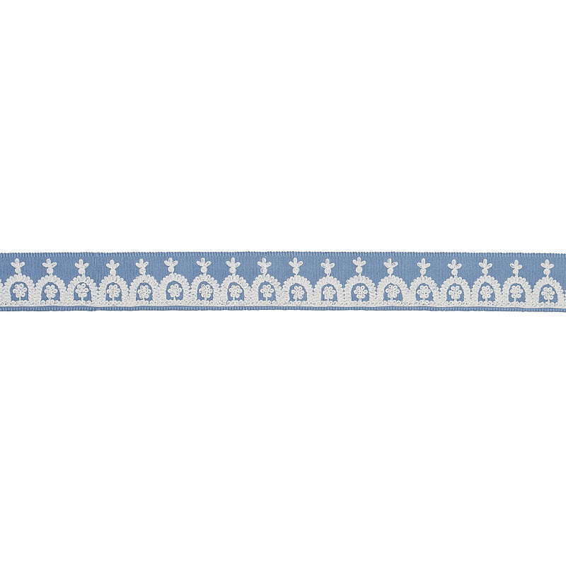 NOELIA EMBROIDERED TAPE | CHAMBRAY