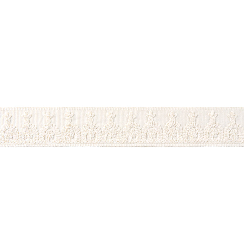 NOELIA EMBROIDERED TAPE | White
