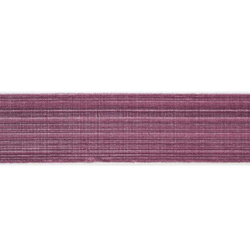 GASPARD VELVET TAPE WIDE | Eggplant