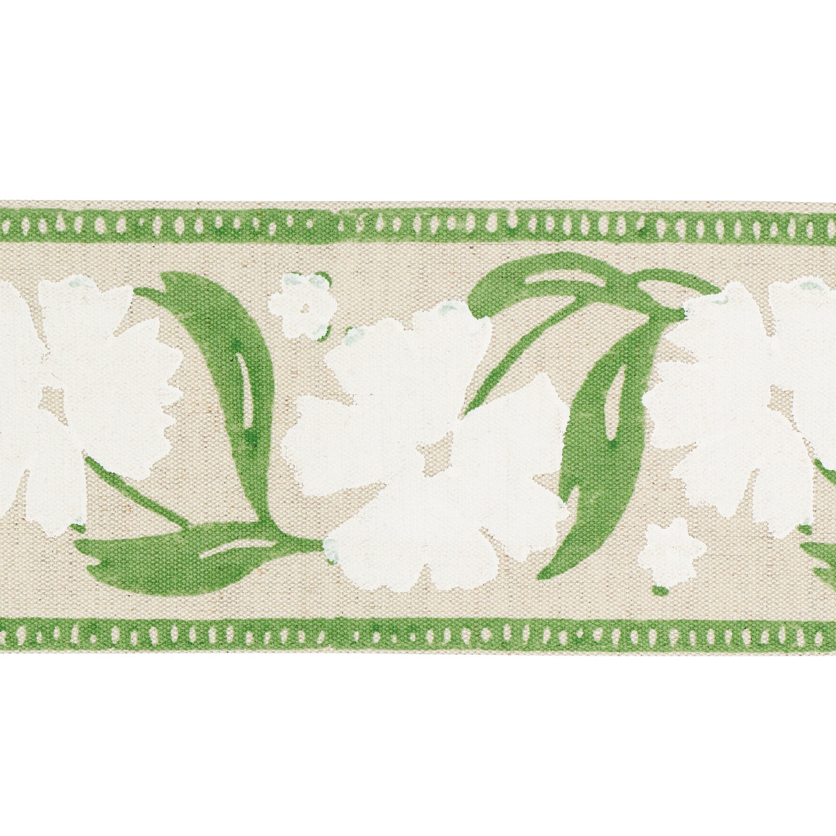 ADRA HAND BLOCKED TAPE | IVORY & LEAF