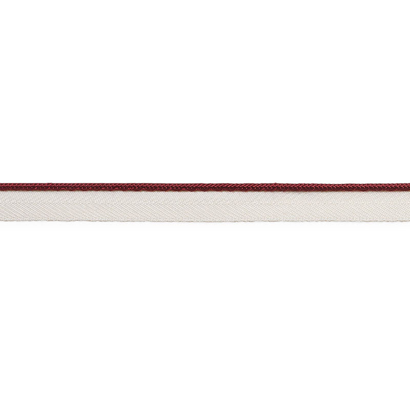 GUSTAVE SILK LIP CORD NARROW | BURGUNDY