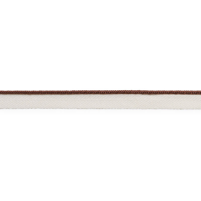 GUSTAVE SILK LIP CORD NARROW | BROWN