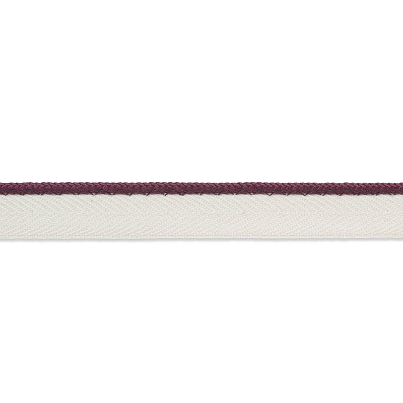 GUSTAVE SILK LIP CORD NARROW | Eggplant