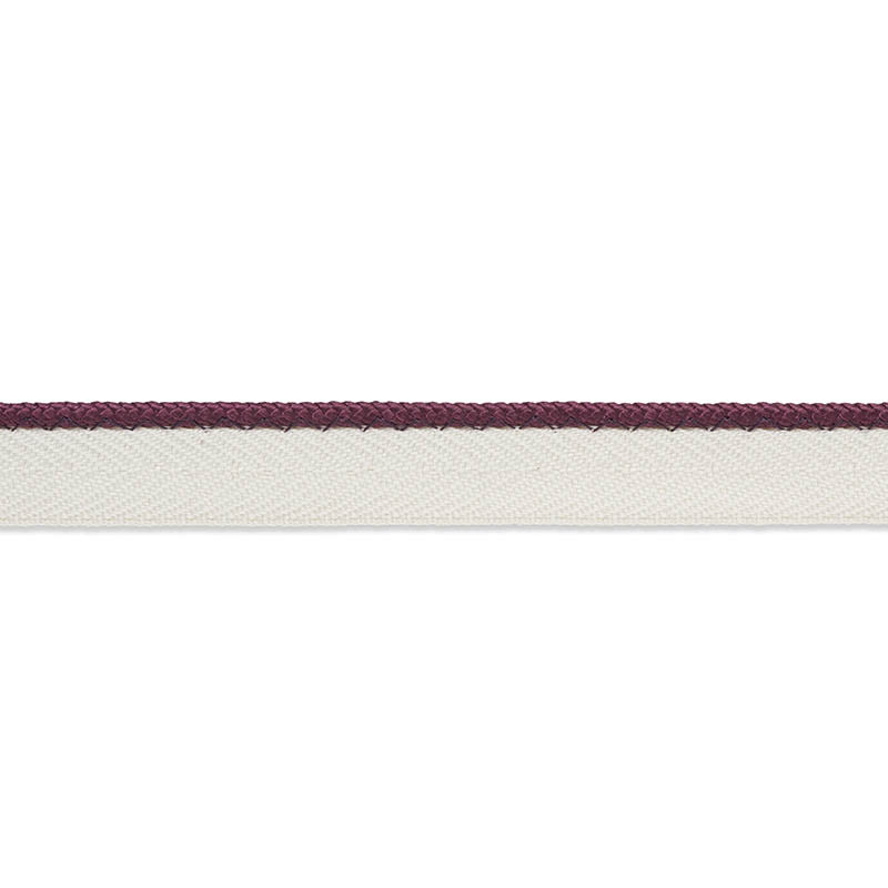 GUSTAVE SILK LIP CORD NARROW | Eggplant