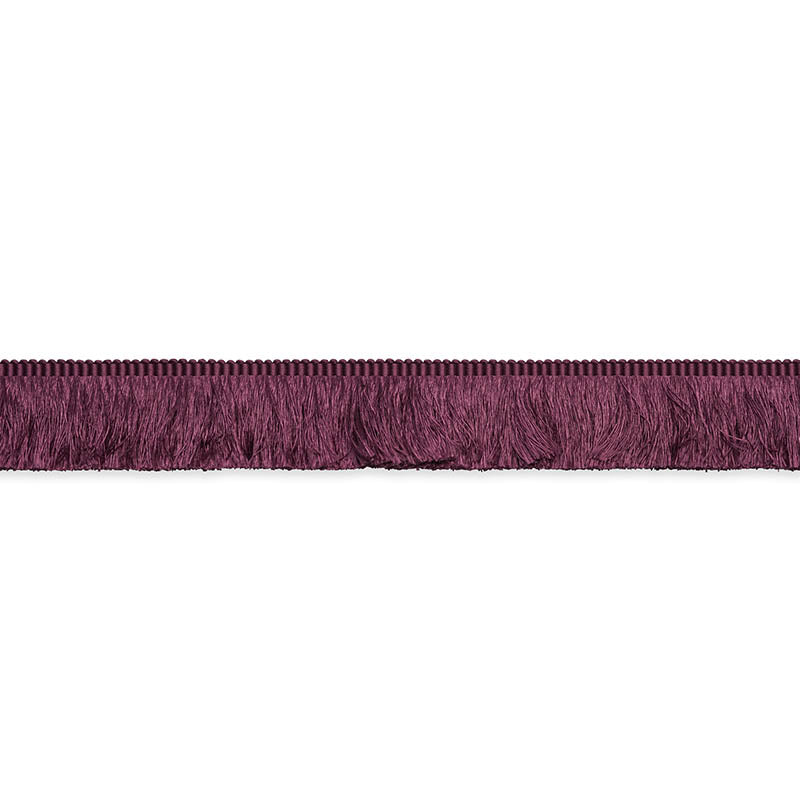 FRANCOIS SILK BRUSH FRINGE | Eggplant