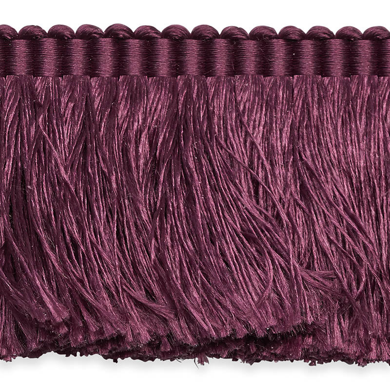 FRANCOIS SILK BRUSH FRINGE | Eggplant