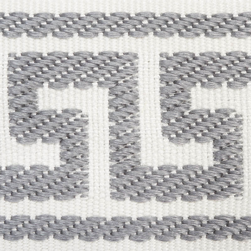 ETIENNE SILK GREEK KEY NARROW | GREY