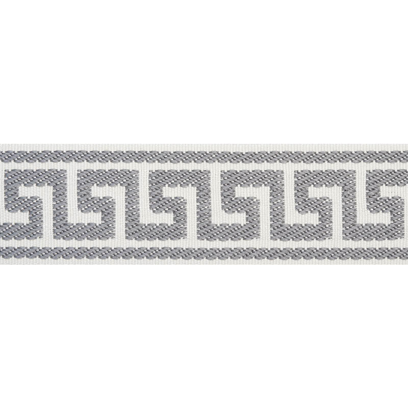 ETIENNE SILK GREEK KEY NARROW | GREY