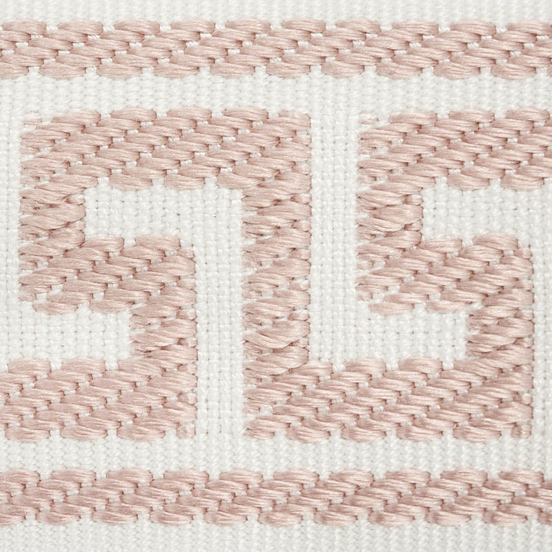 ETIENNE SILK GREEK KEY NARROW | BLUSH