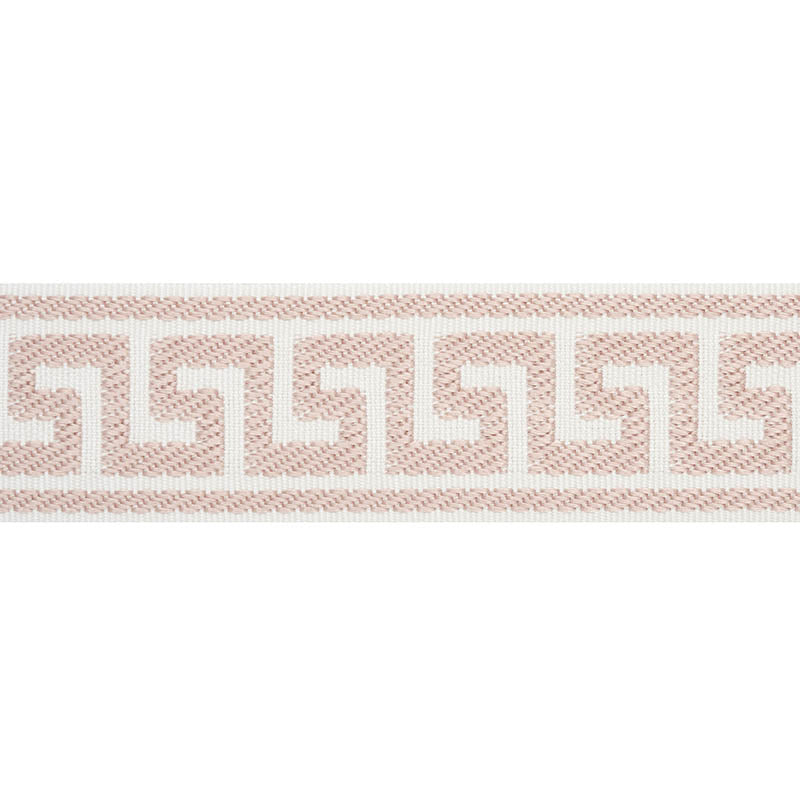 ETIENNE SILK GREEK KEY NARROW | BLUSH