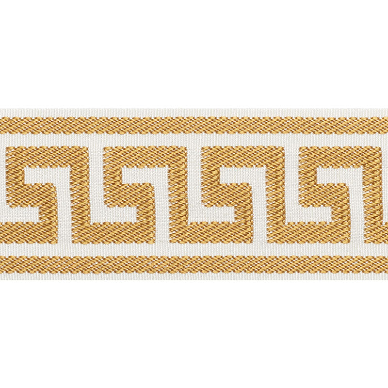 ETIENNE SILK GREEK KEY WIDE | GOLD