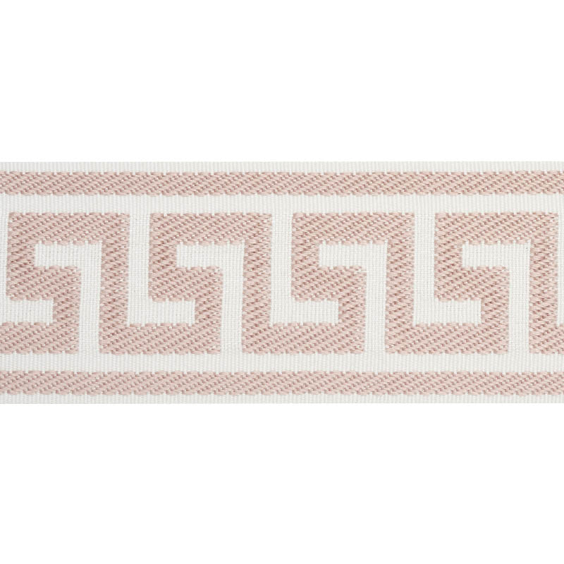 ETIENNE SILK GREEK KEY WIDE | BLUSH