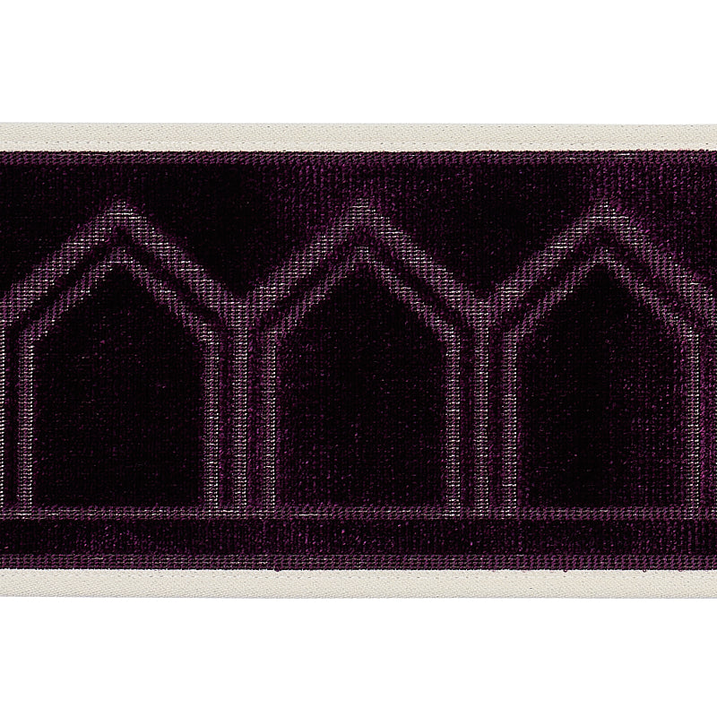 VIZIER VELVET TAPE | AUBERGINE