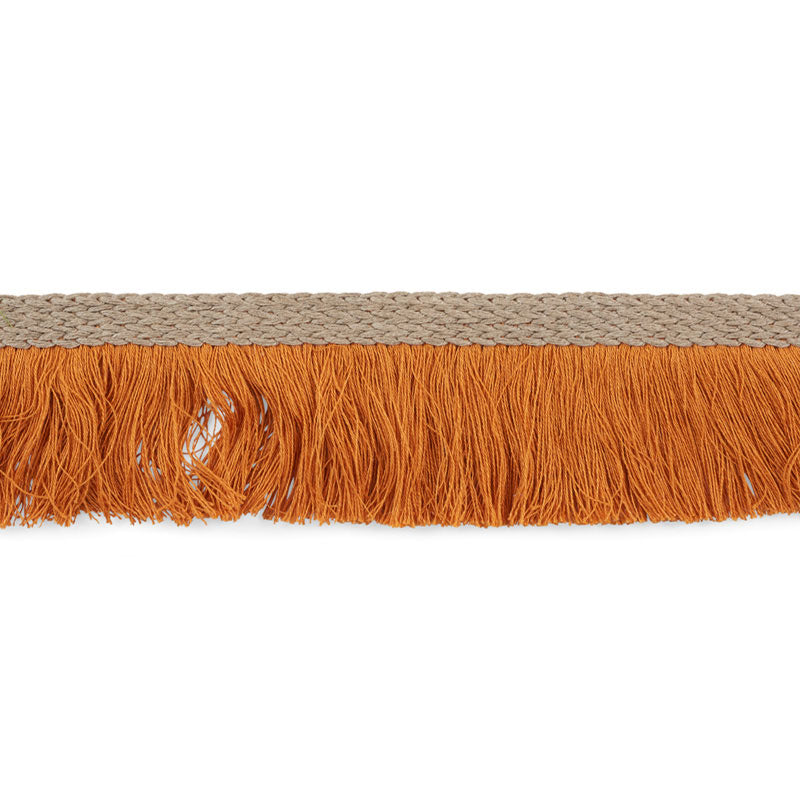 BRAIDED LINEN FRINGE | Orange