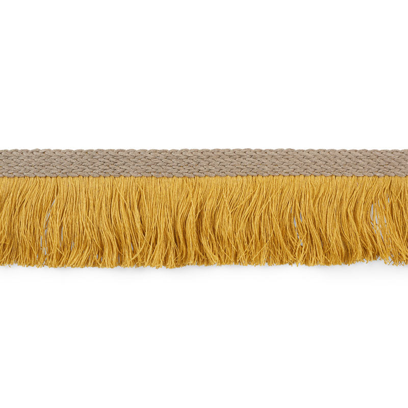 BRAIDED LINEN FRINGE | Gold