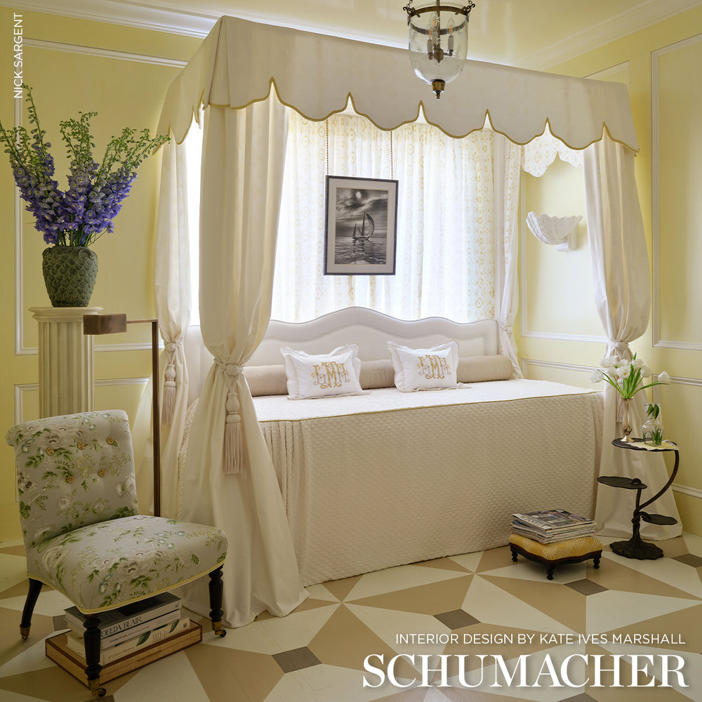 CECIL COTTON CHINTZ | White