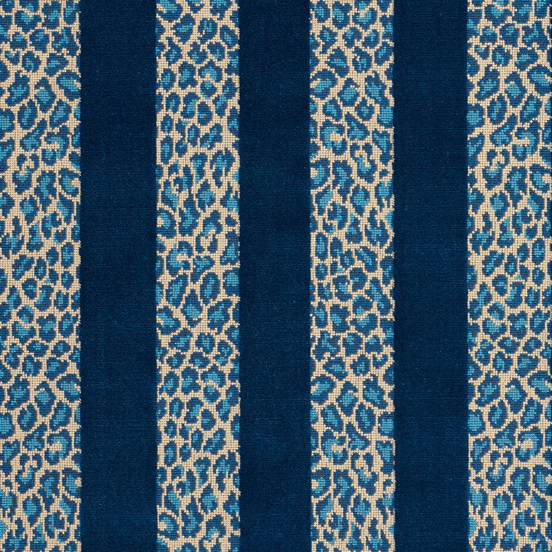 GUEPARD STRIPE VELVET | MEDITERRANEAN