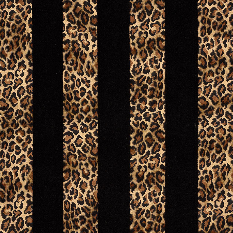 GUEPARD STRIPE VELVET | BLACK