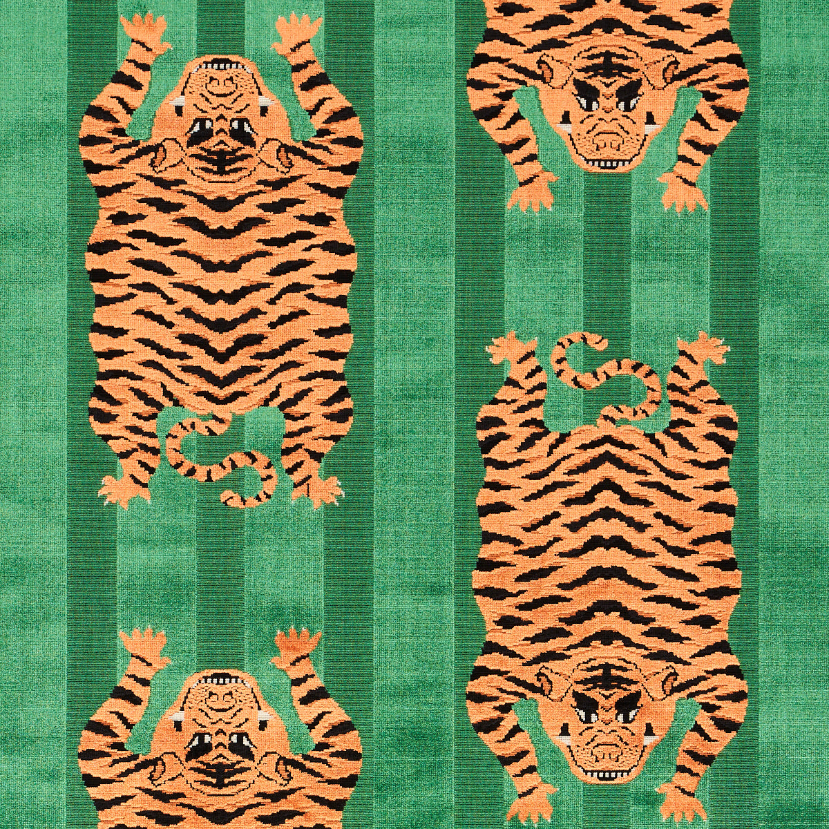 Jokhang Tiger Velvet | Green