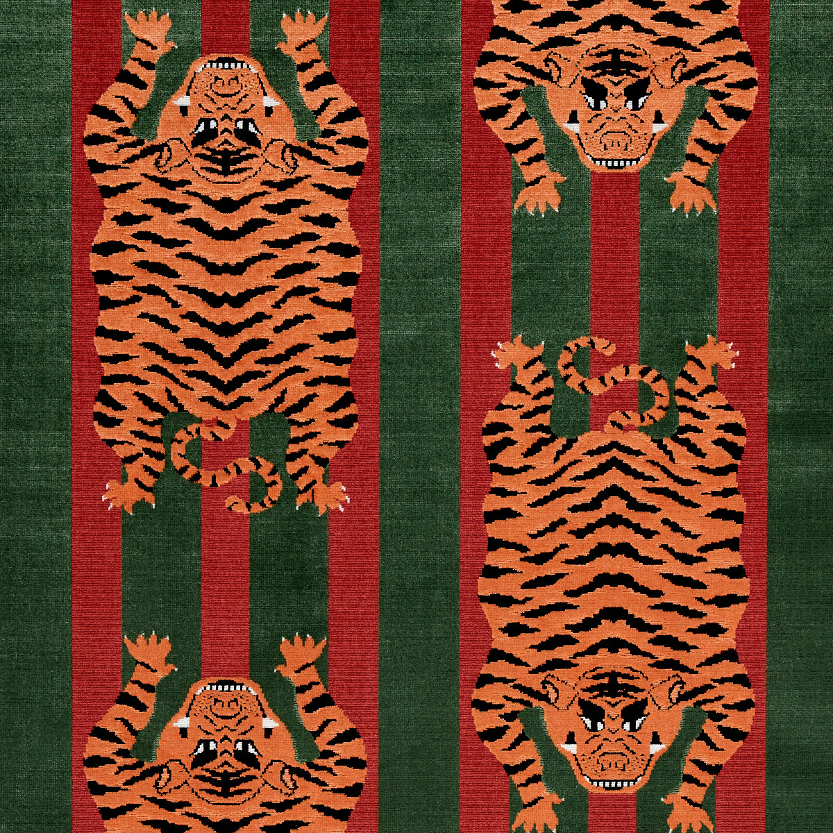 JOKHANG TIGER VELVET | RED & GREEN