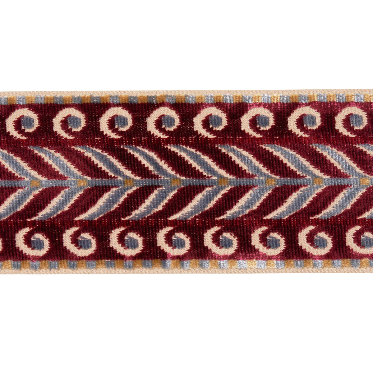 MARION VELVET TAPE | Aubergine