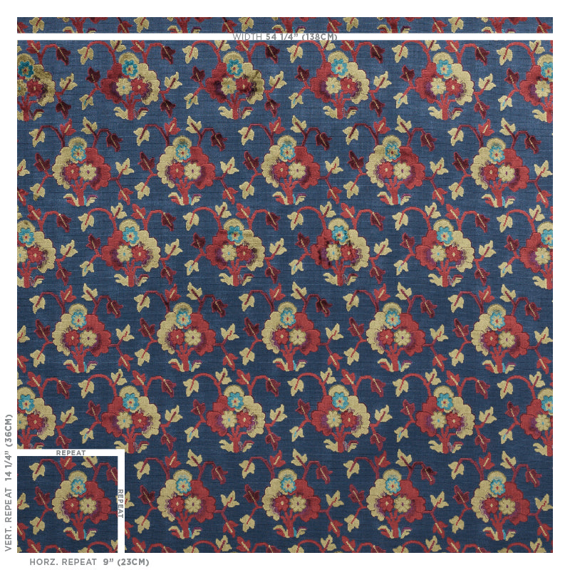 JENNIE VELVET | Blue & Red