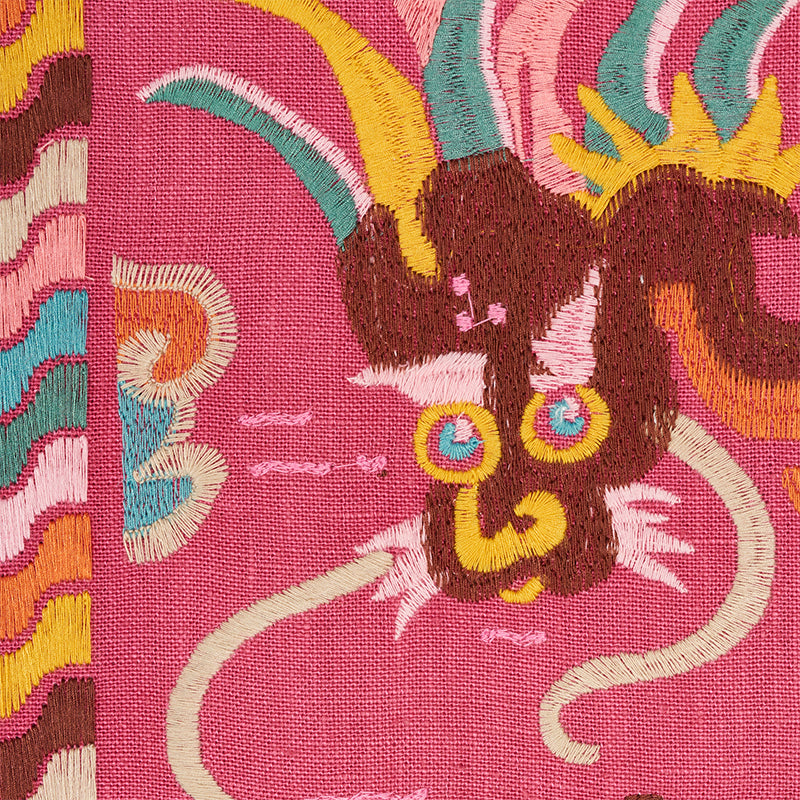 LOTAN DRAGON EMBROIDERY | PINK