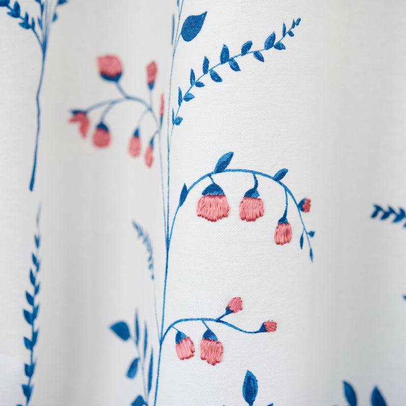 Cynthia Embroidered Print | Blue