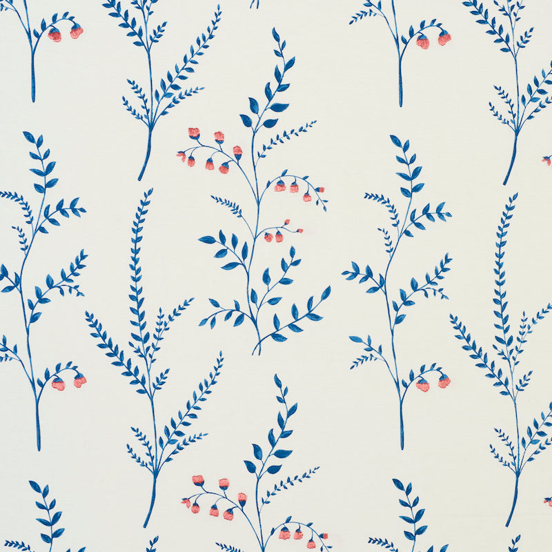 Cynthia Embroidered Print | Blue