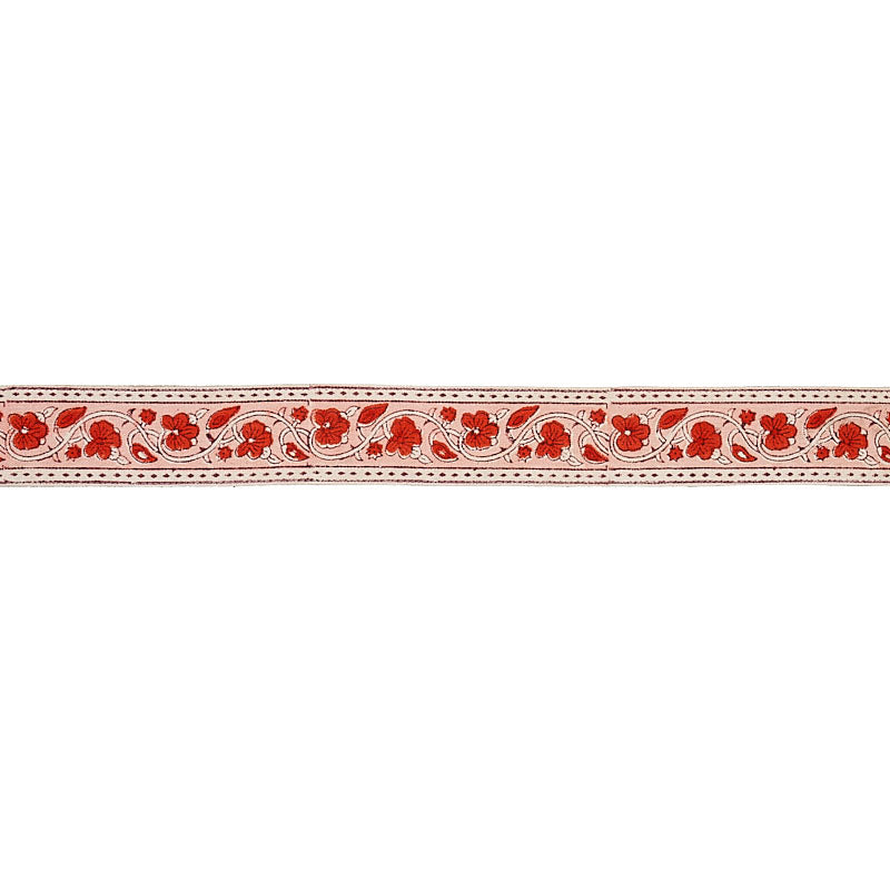 MILA HAND BLOCK PRINT TAPE | Red