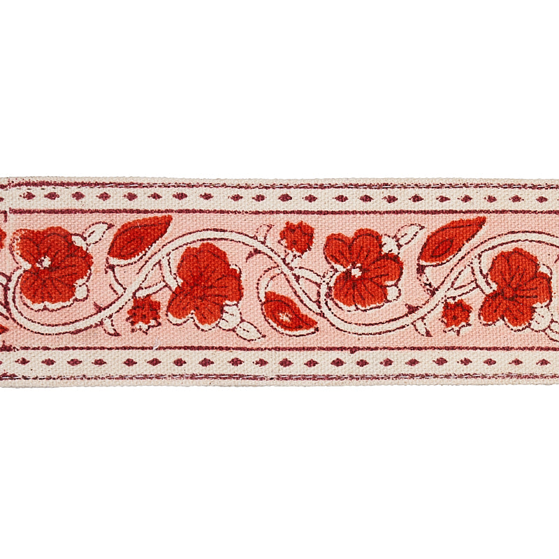 MILA HAND BLOCK PRINT TAPE | Red