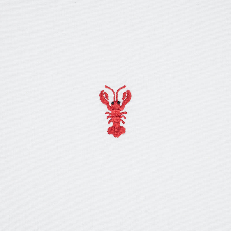 LOBSTER EMBROIDERY | White