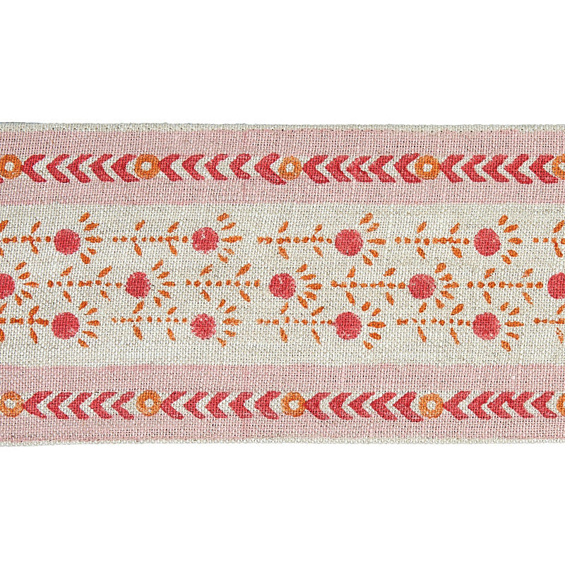 PICA BELLA HAND BLOCKED TAPE | PINK & ORANGE