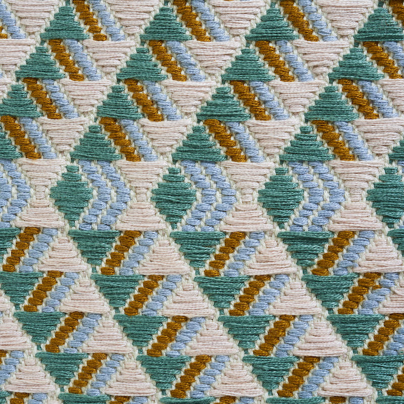 AMATES HAND WOVEN BROCADE | DUCK EGG